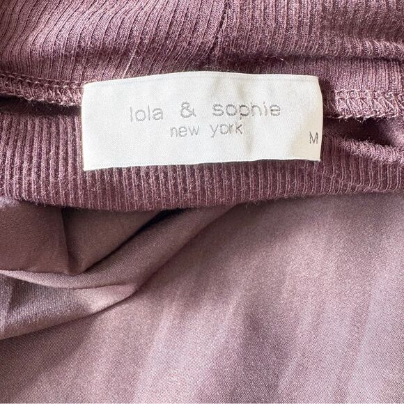 Lola & Sophie Chocolate Brown Mock Turtleneck Top Medium - Picture 4 of 6